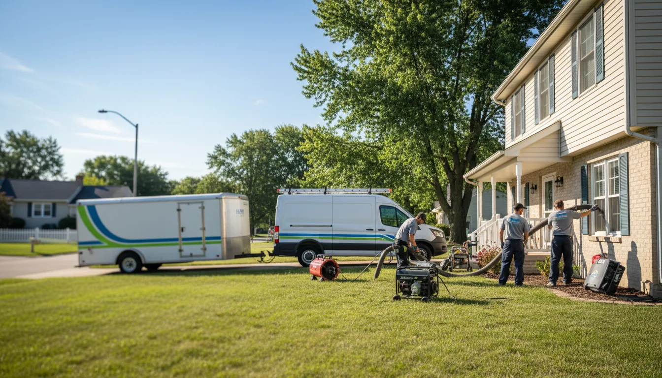 Flooded Basement Restoration And Cleanup With Repair in Harcourt, IA near me